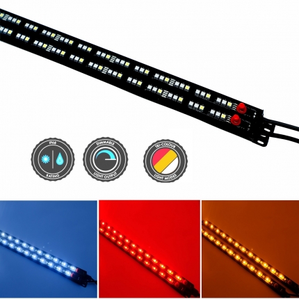 12V Triple-color Led Camping Light Bar